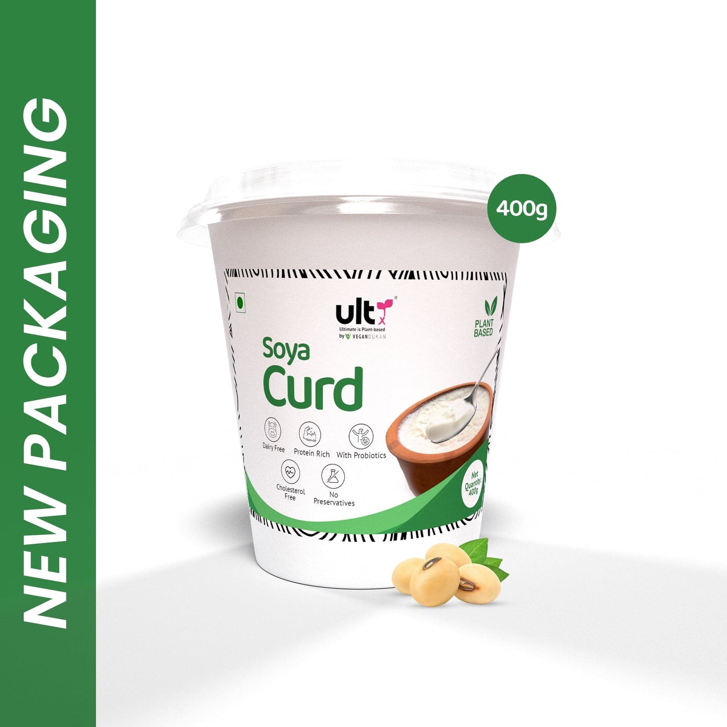 Ultx Soya Curd, 400gm (pack of 2/4) (Bangalore only)
