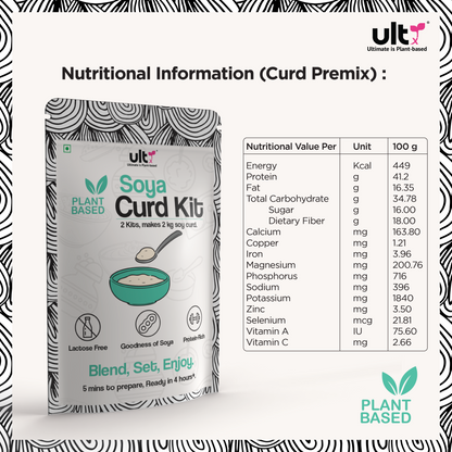 Ultx Plant Based Soya Curd Kit